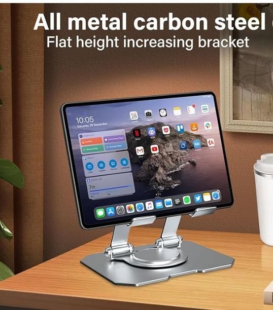 Rotating Base Tablet Stand { Carbonate steel }